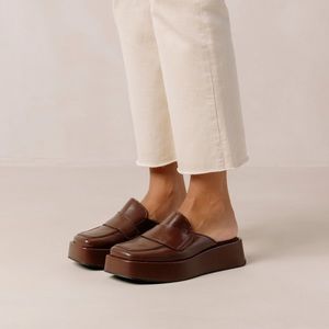 Aloha’s Tempera - Dark Brown Vegan Leather Loafers